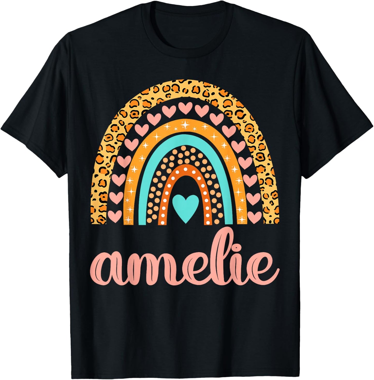 Amelie Amelie Name Birthday Shirt Gift T-Shirt - T-Shirt | Black
