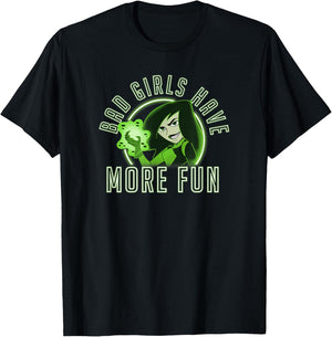 Disney Kim Possible Shego Bad Girls Have More Fun T-Shirt - T-Shirt | Black