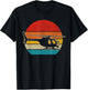 Vintage Helicopter Pilot Retro Aviation T-Shirt - T-Shirt | Black
