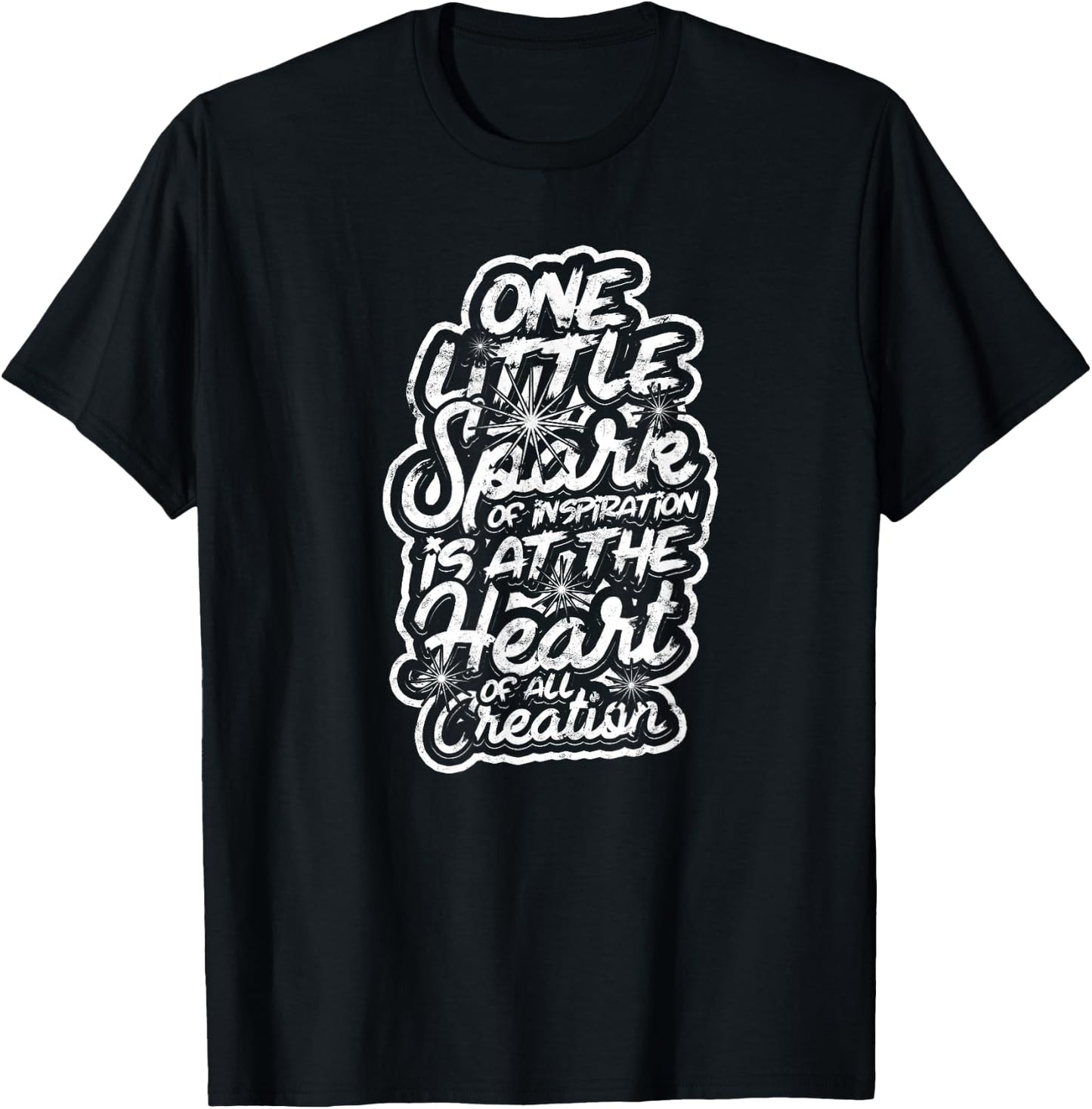 One little spark of inspiration is at the heart - Spark Fire T-Shirt - T-Shirt | Black