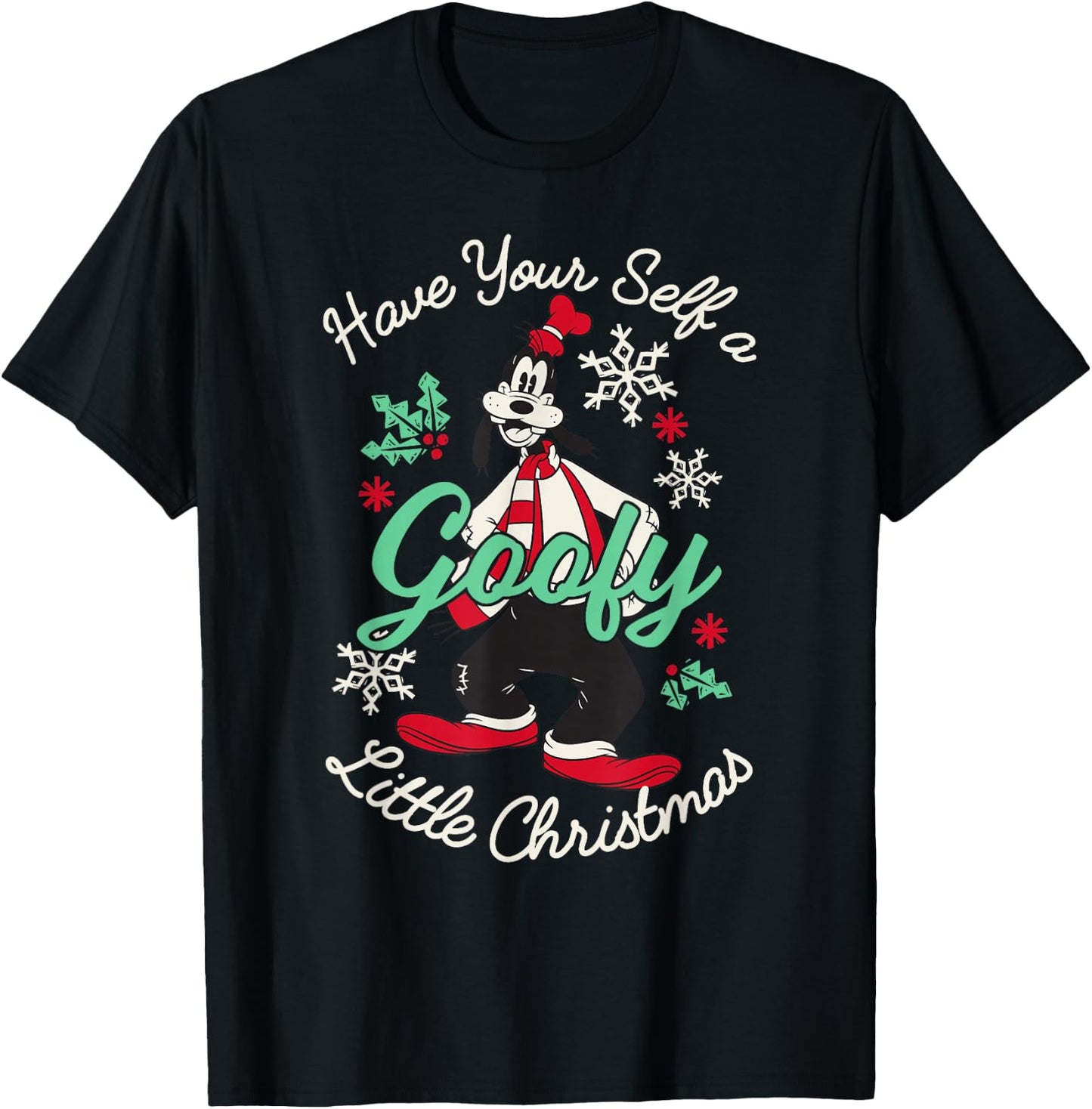 Disney Mickey and Friends Christmas Have A Goofy Christmas T-Shirt - T-Shirt | Black