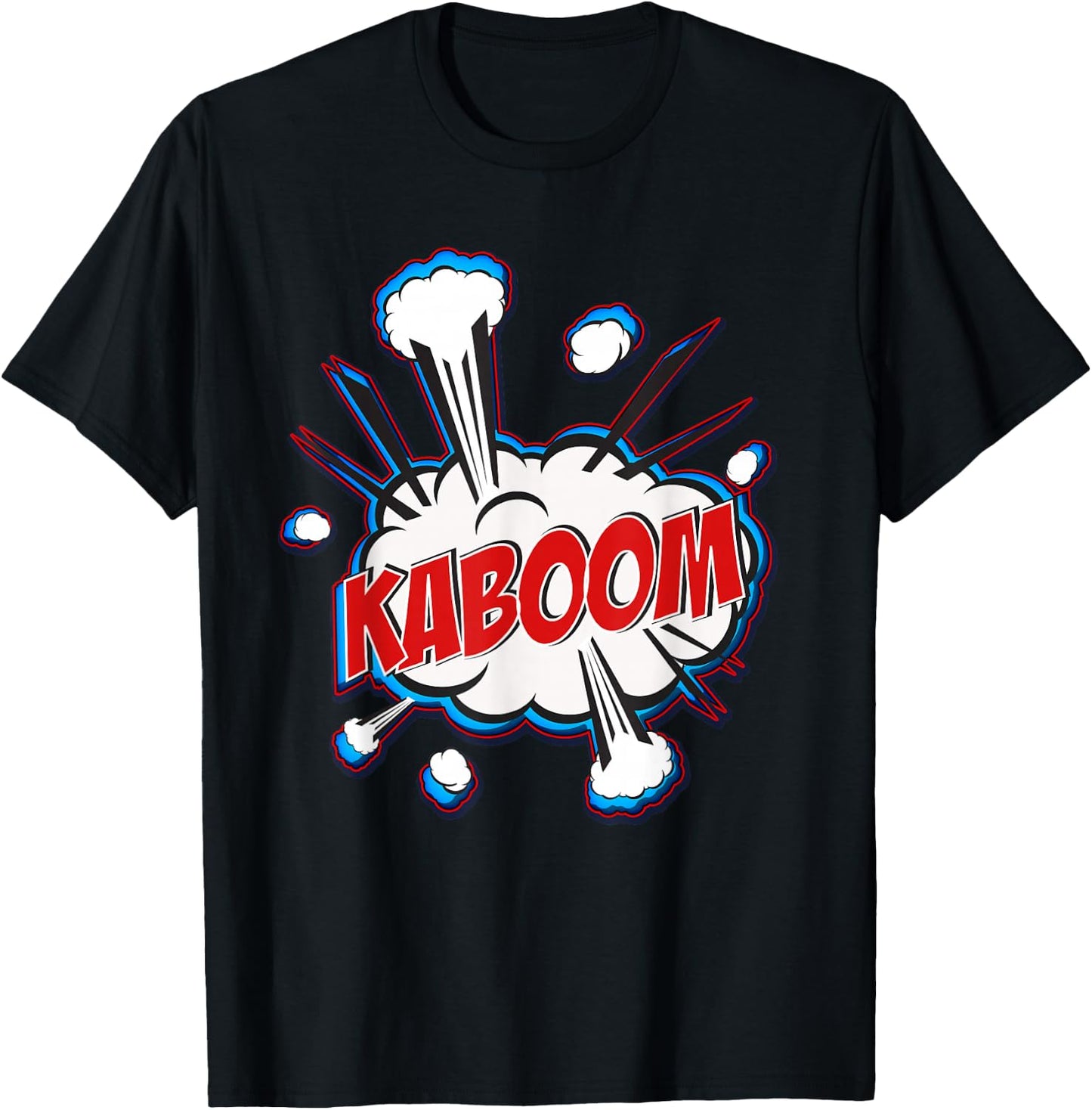Kaboom Cartoon Comic Sound Effects T-Shirt - T-Shirt | Black