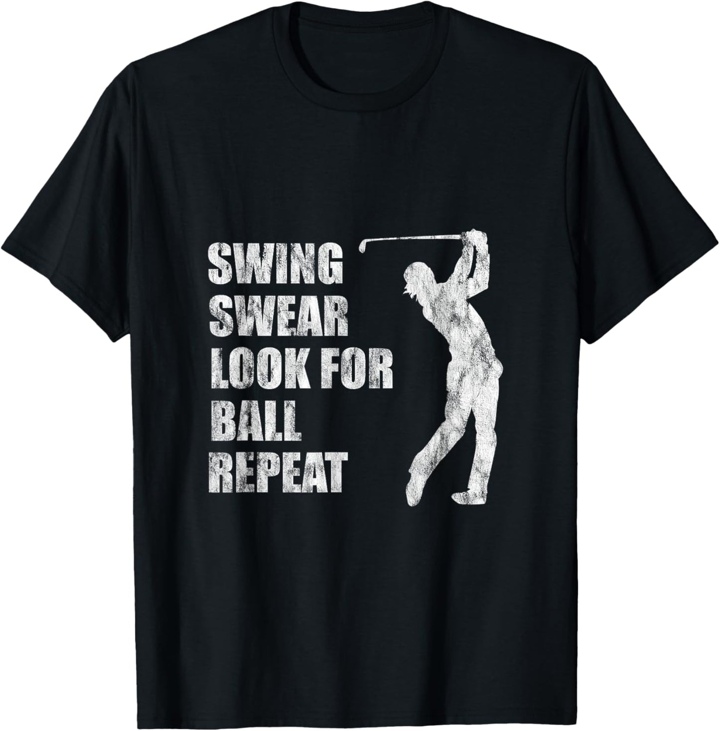 Swing Swear Look For Ball Repeat T-Shirt - T-Shirt | Black