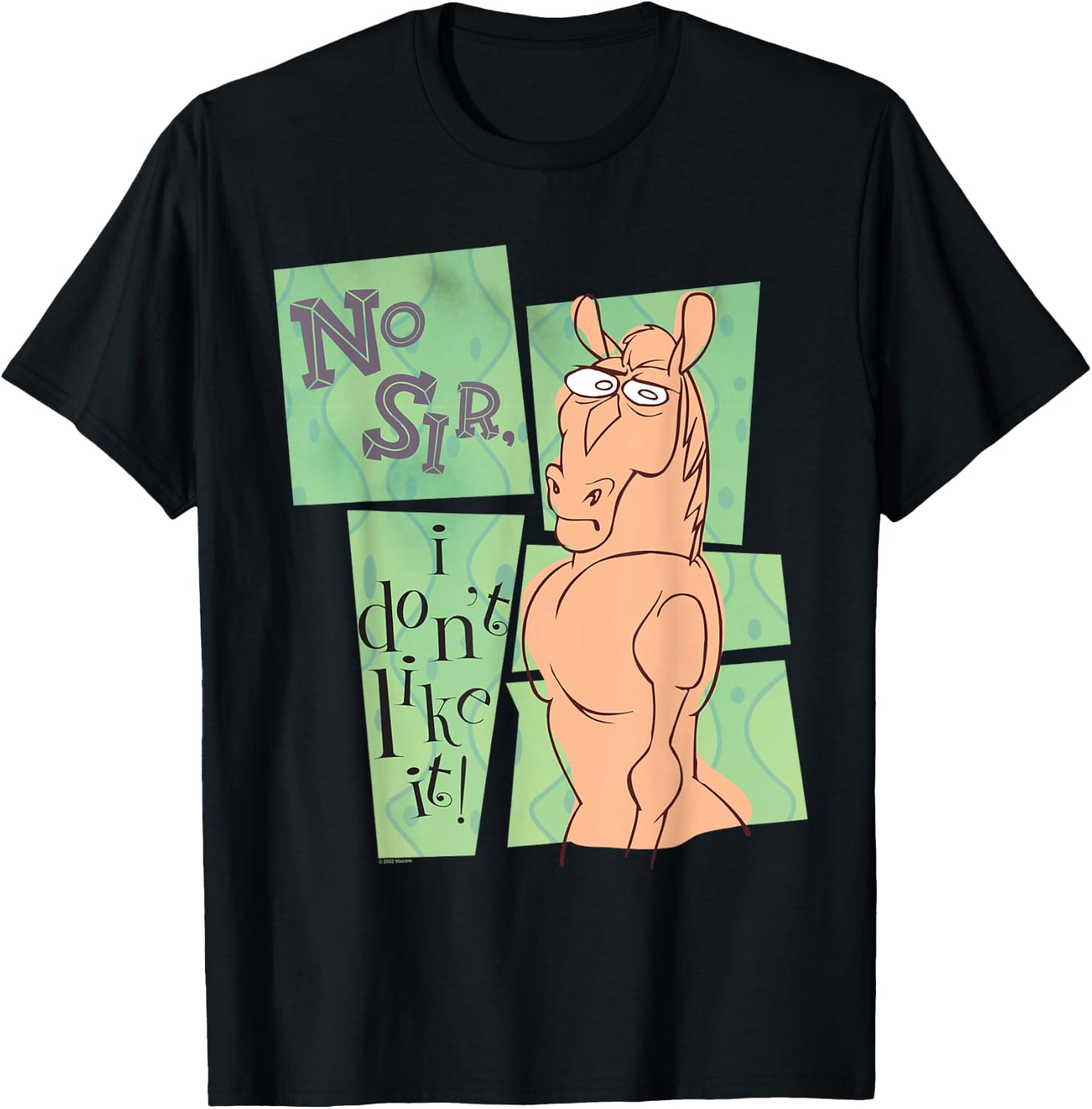 Ren & Stimpy No Sir I Don’t Like It T-Shirt - T-Shirt | Black