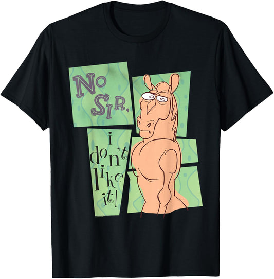 Ren & Stimpy No Sir I Don’t Like It T-Shirt - T-Shirt | Black