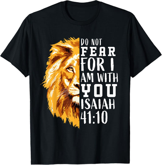 Christian Bible Verse Lion of Judah for Children and Boys T-Shirt - T-Shirt | Black