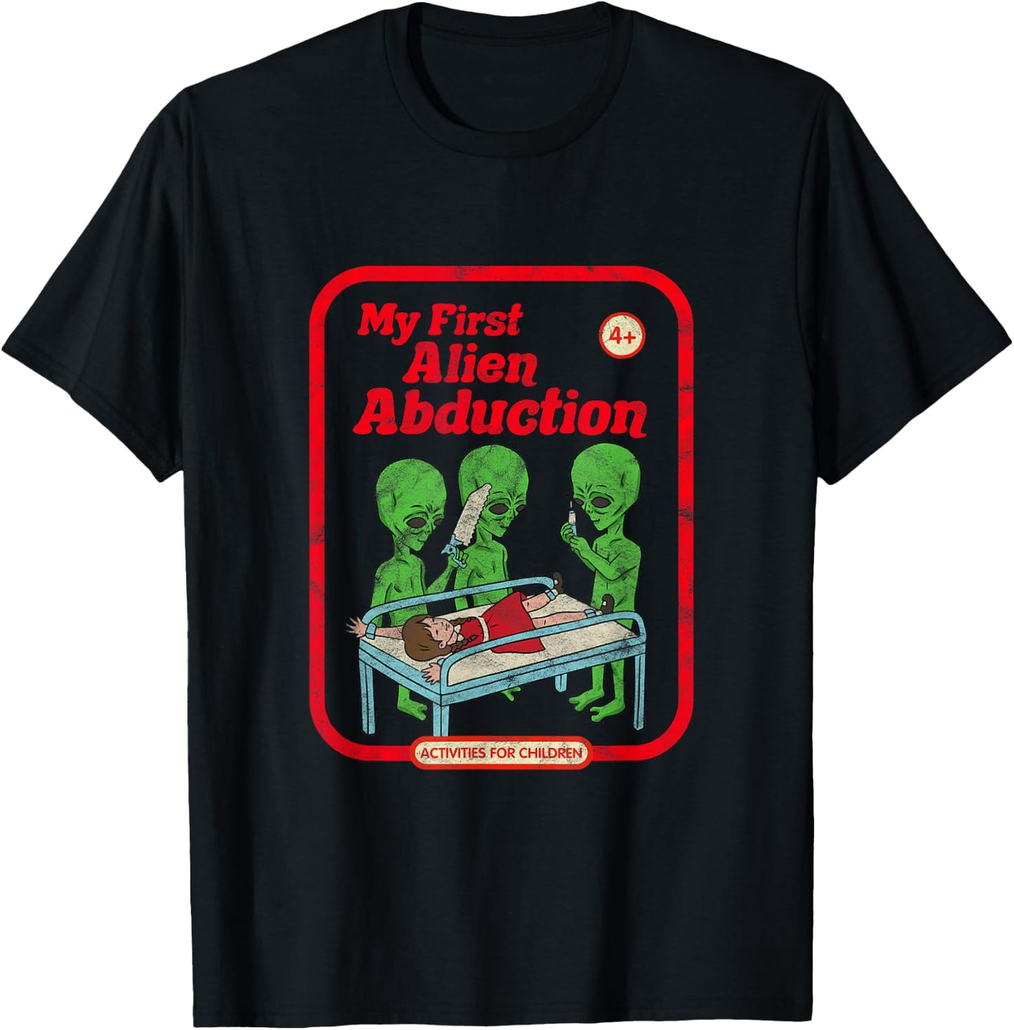 My First Alien Abduction Vintage Childgame Horror Goth Punk T-Shirt - T-Shirt | Black