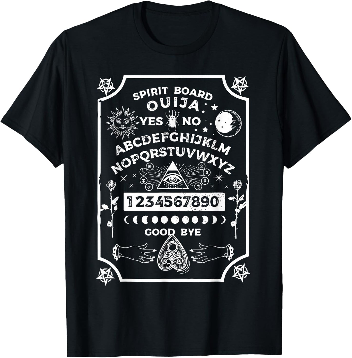 Spirit Board OUIJA Satanic T-Shirt - T-Shirt | Black