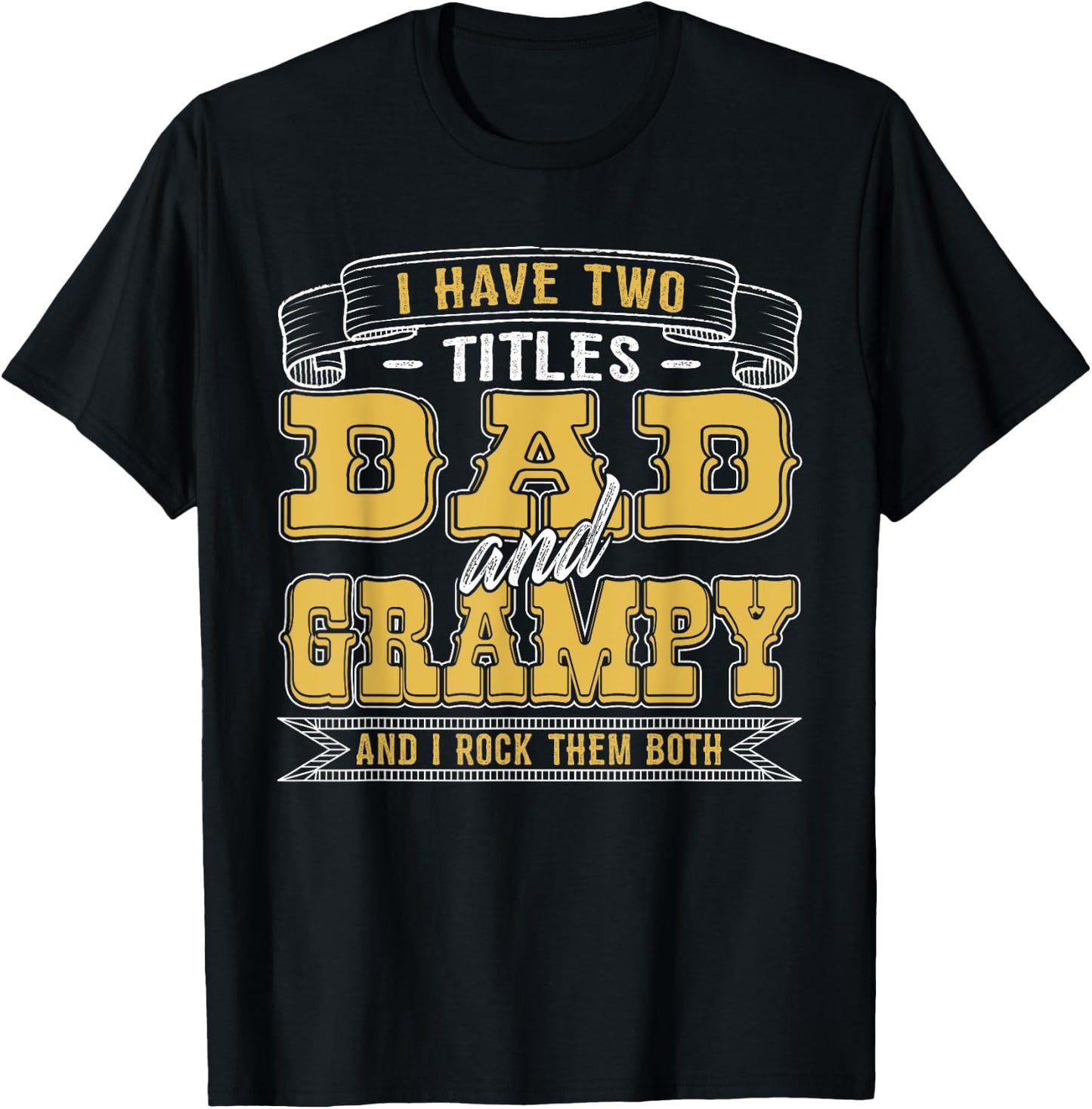 Dad Grandpa Shirt Christmas Birthday Father's Day T-Shirt - T-Shirt | Black
