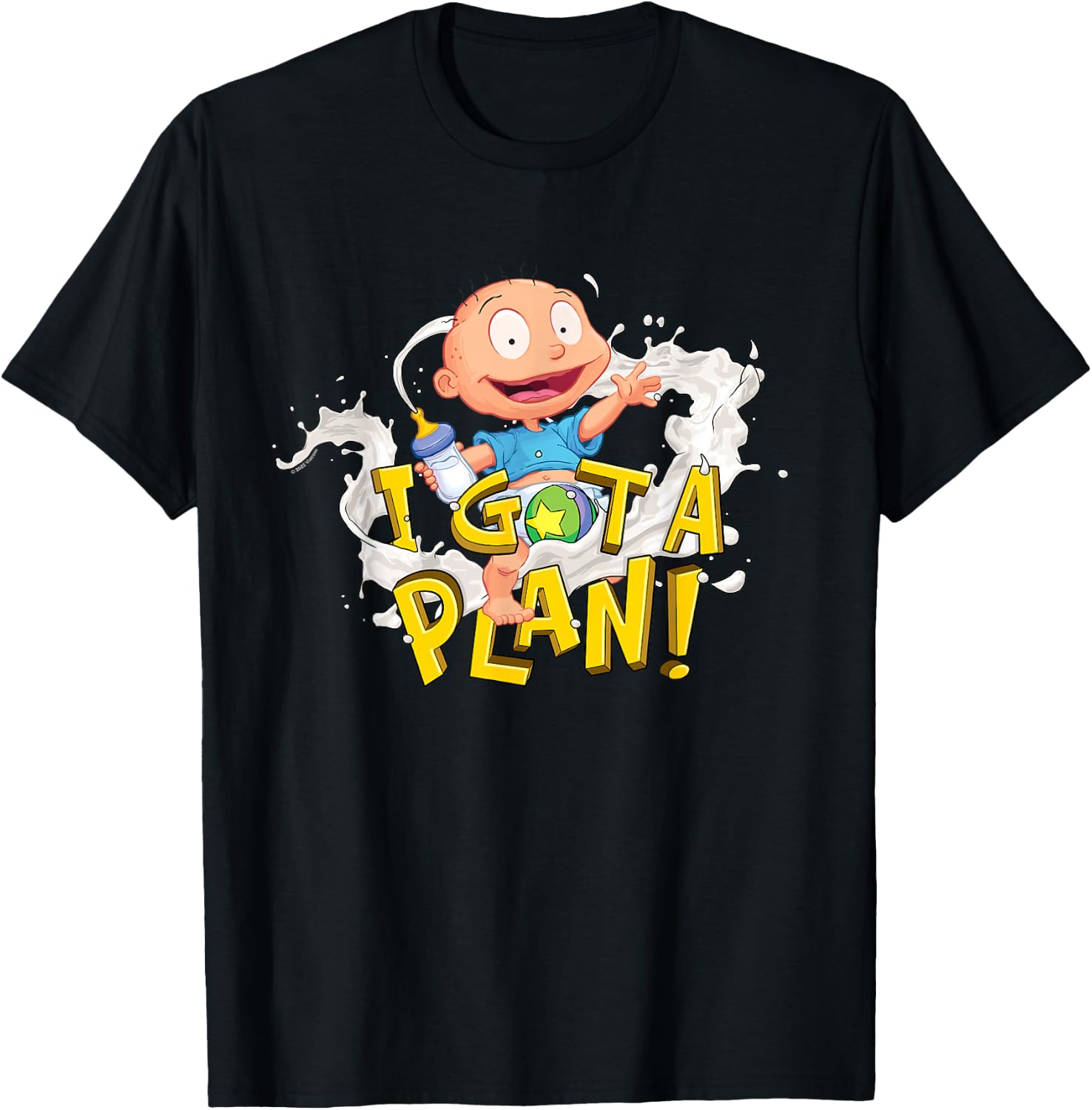 Rugrats Tommy Pickles Has A Plan T-Shirt - T-Shirt | Black