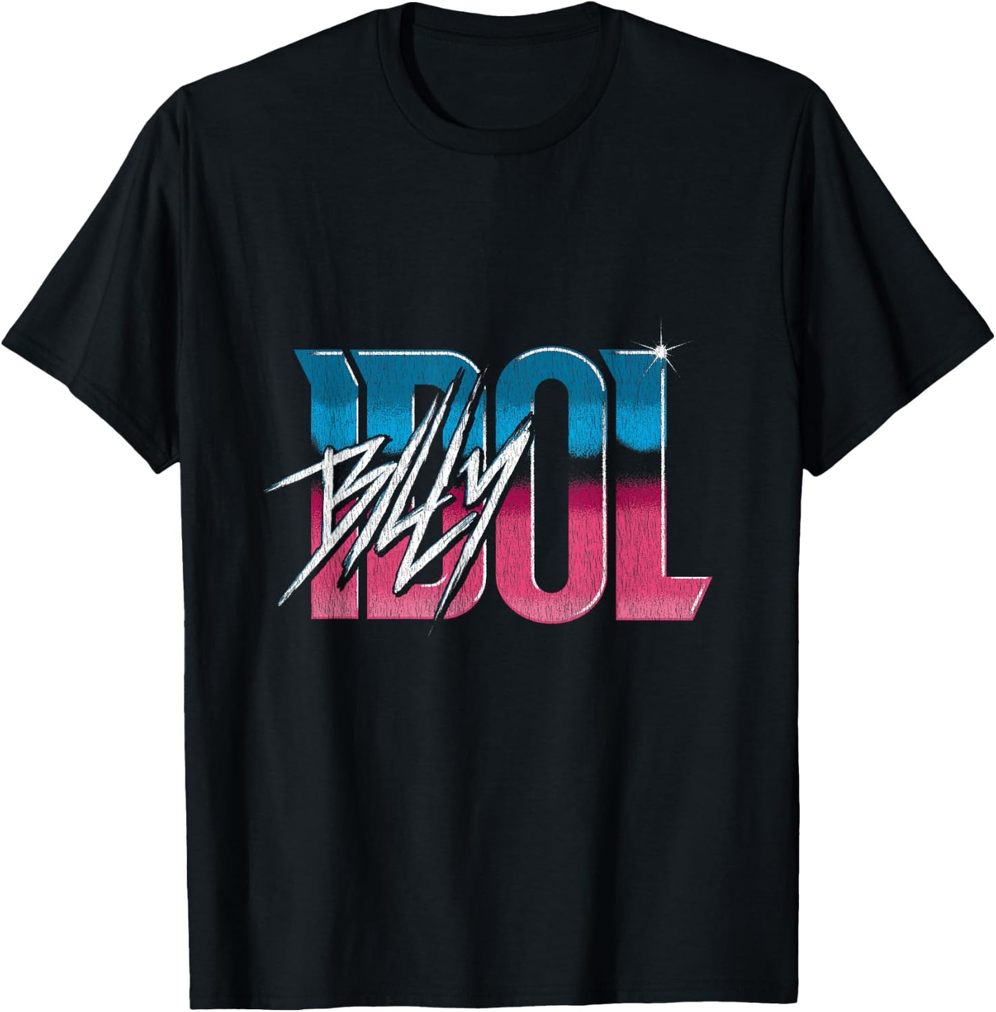 Billy Idol - Gradient Logo T-Shirt - T-Shirt | Black