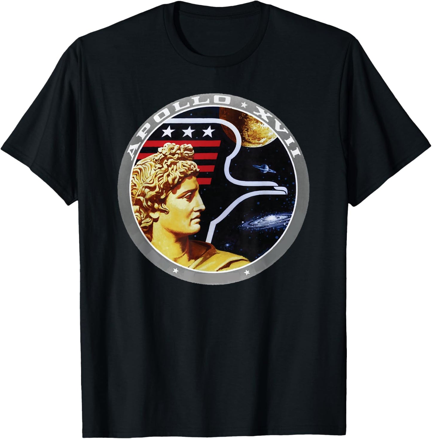 NASA Apollo 17 T-Shirt - T-Shirt | Black