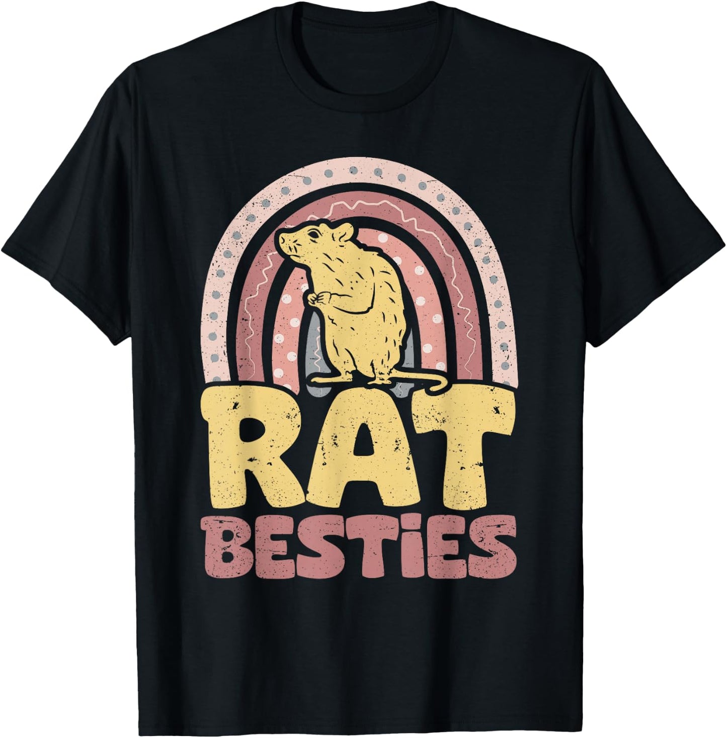 Rat Besties BFF Best Friends Bestie T-Shirt - T-Shirt | Black