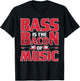 Vintage Bass Is The Bacon Of Music Retro Bass Guitar T-Shirt - T-Shirt | Black