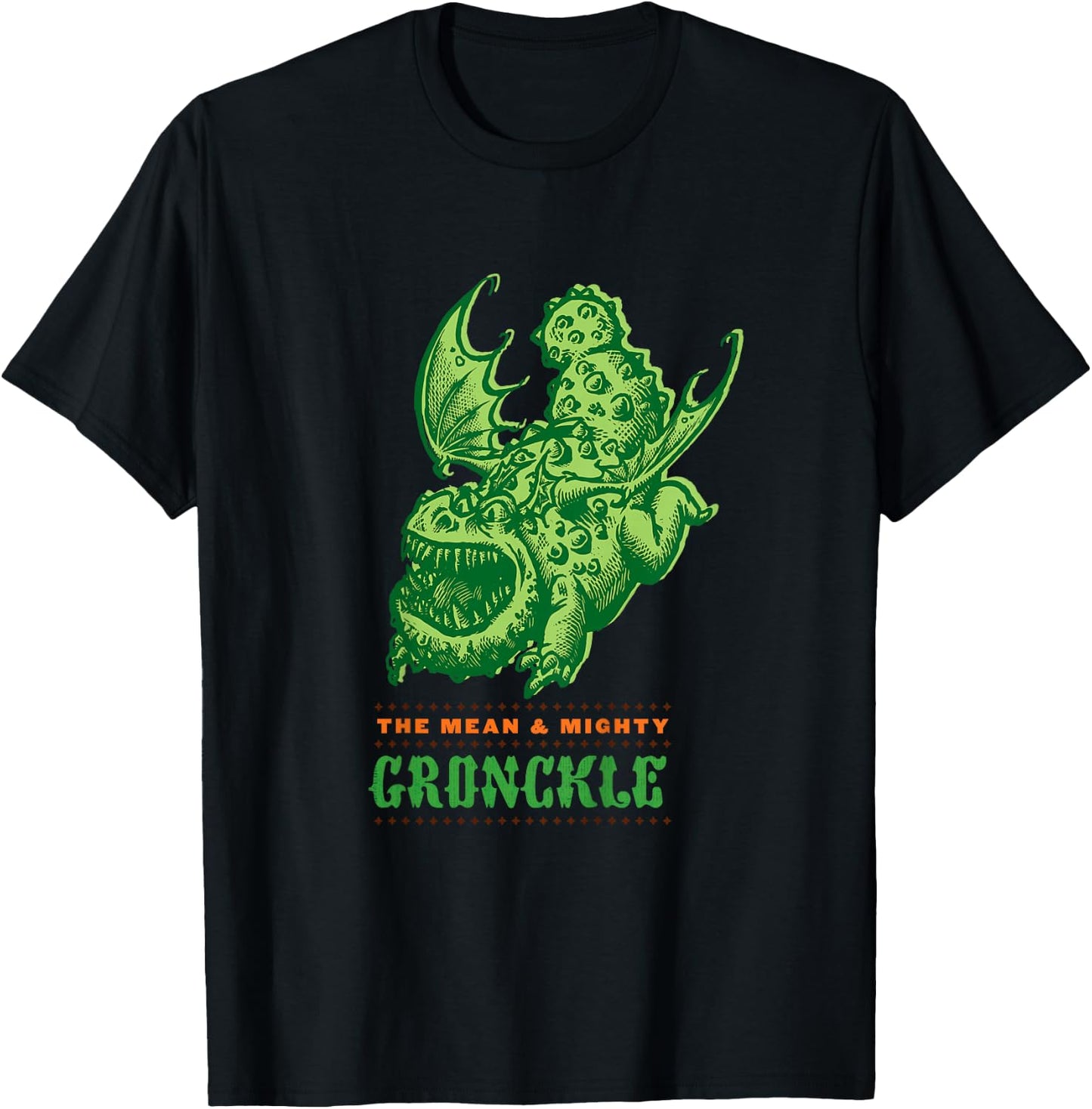 Kids DreamWorks' Dragons: Green Gronckle T-Shirt - T-Shirt | Black
