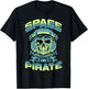 Raumpirat Astronaut Skull Scary Halloween Costume T-Shirt - T-Shirt | Black