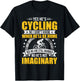 Yes He's Cycling No I Don't Know When He'll Be Home Cycling T-Shirt - T-Shirt | Black