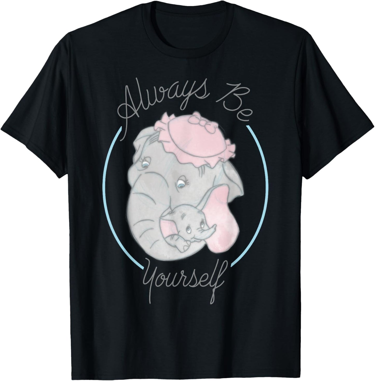 Disney Dumbo and Mrs. Jumbo Always Be Yourself Small T-Shirt - T-Shirt | Black