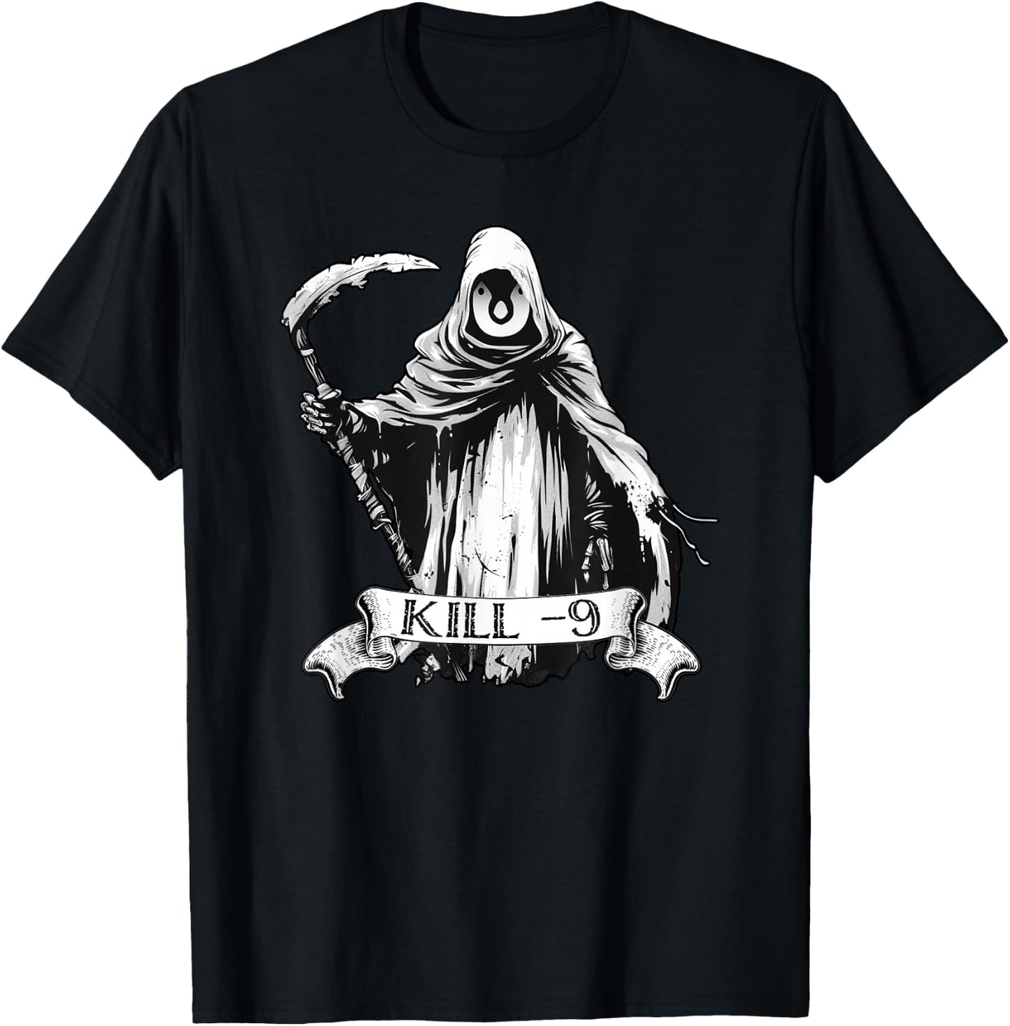 Kill Process Linux Coding & Nerd Pride Sudo Style Humor T-Shirt - T-Shirt | Black