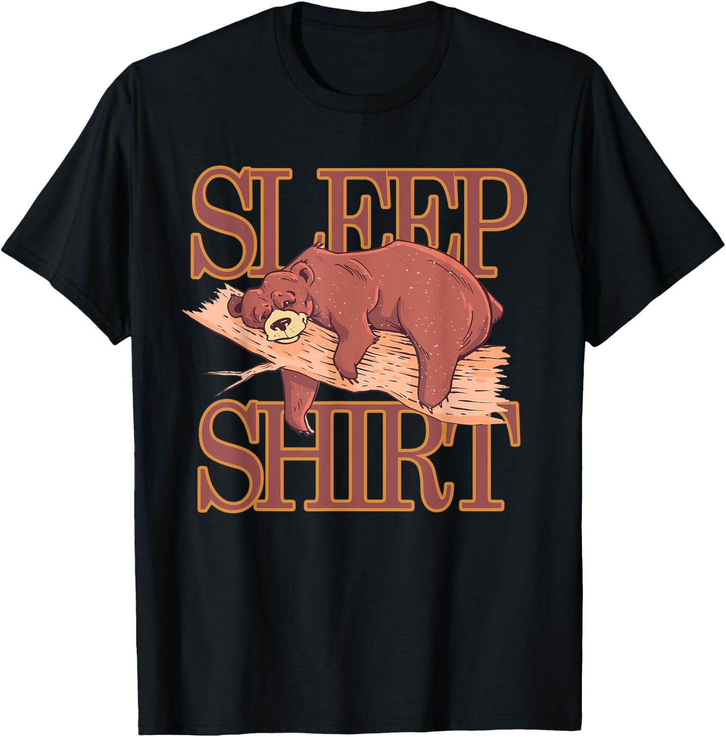 Sleep shirt pajamas pajamas nightgown bear gift T-Shirt - T-Shirt | Black