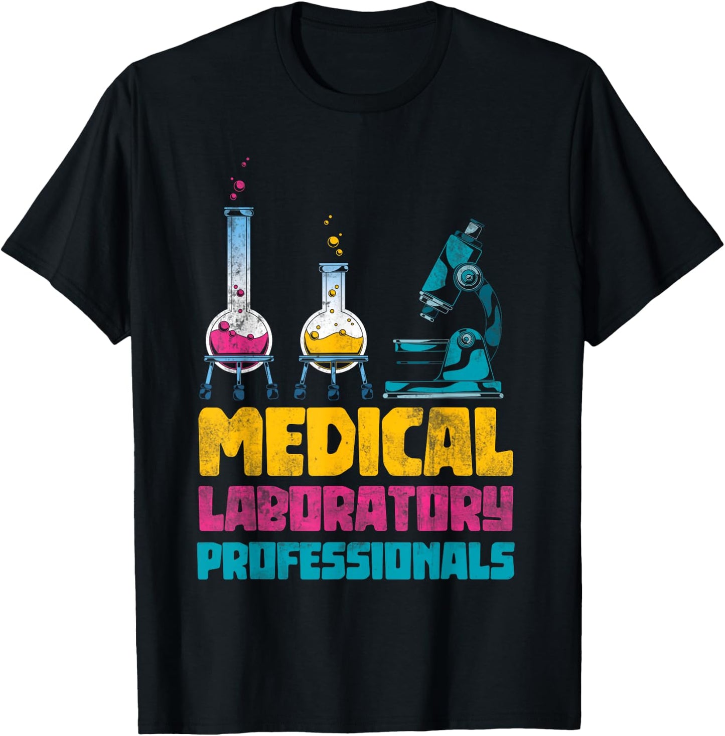 Med Lab Technician Medical Laboratory Professionals T-Shirt - T-Shirt | Black