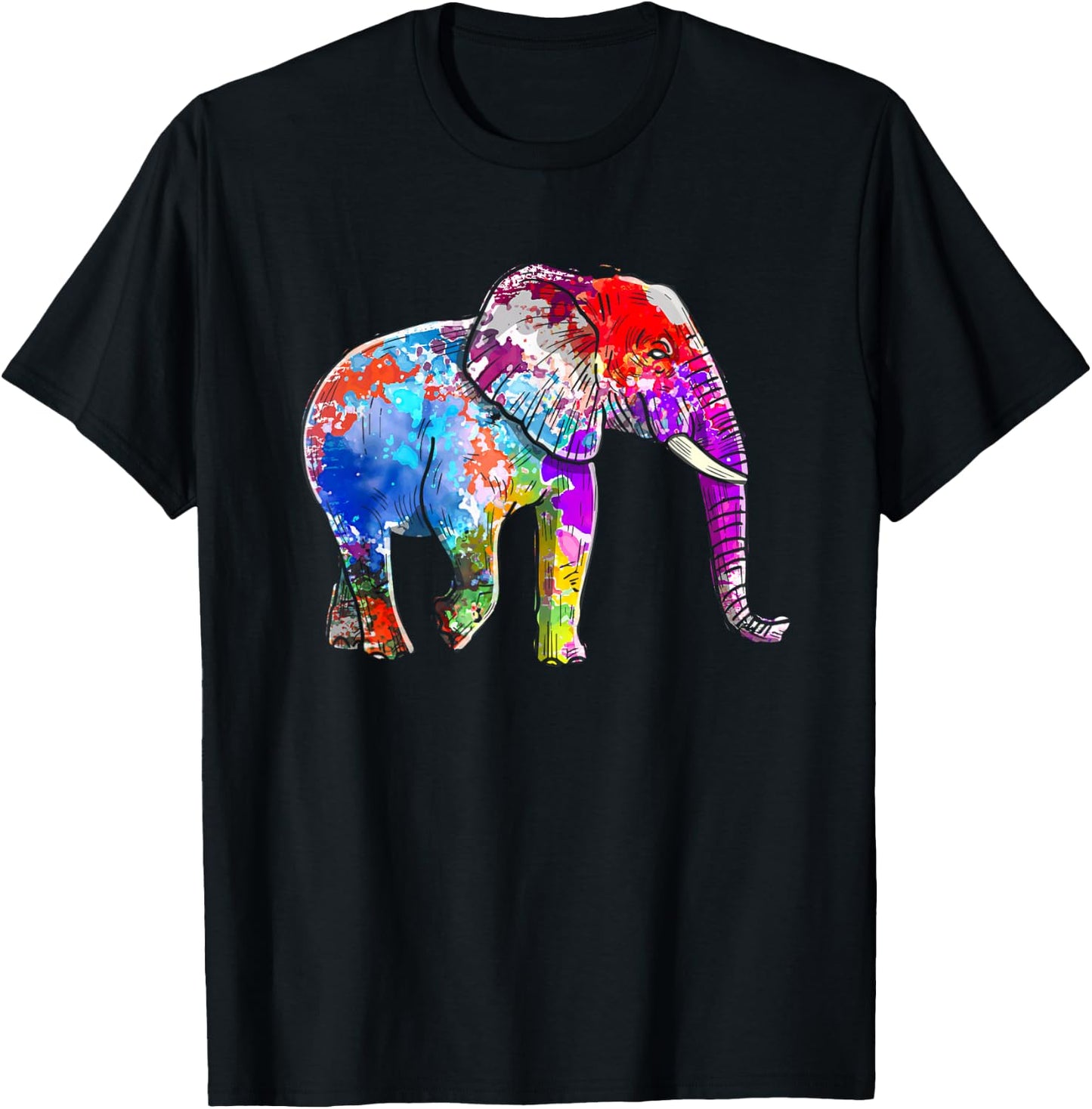 Elephant Boys Pachyderm Men Girls T-Shirt - T-Shirt | Black