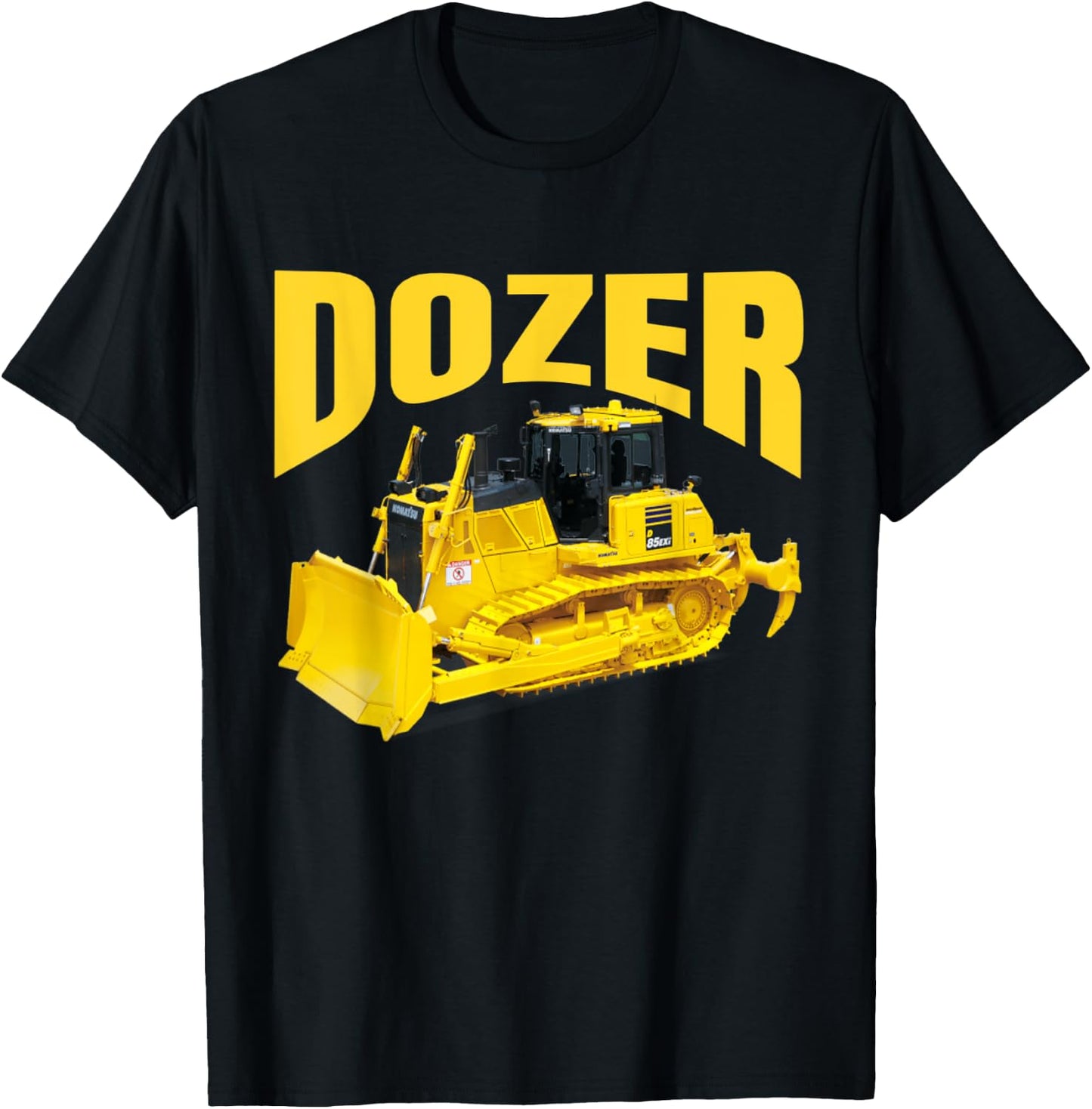 Fun heavy equipment bulldozer for kid's and adults T-Shirt - T-Shirt | Black