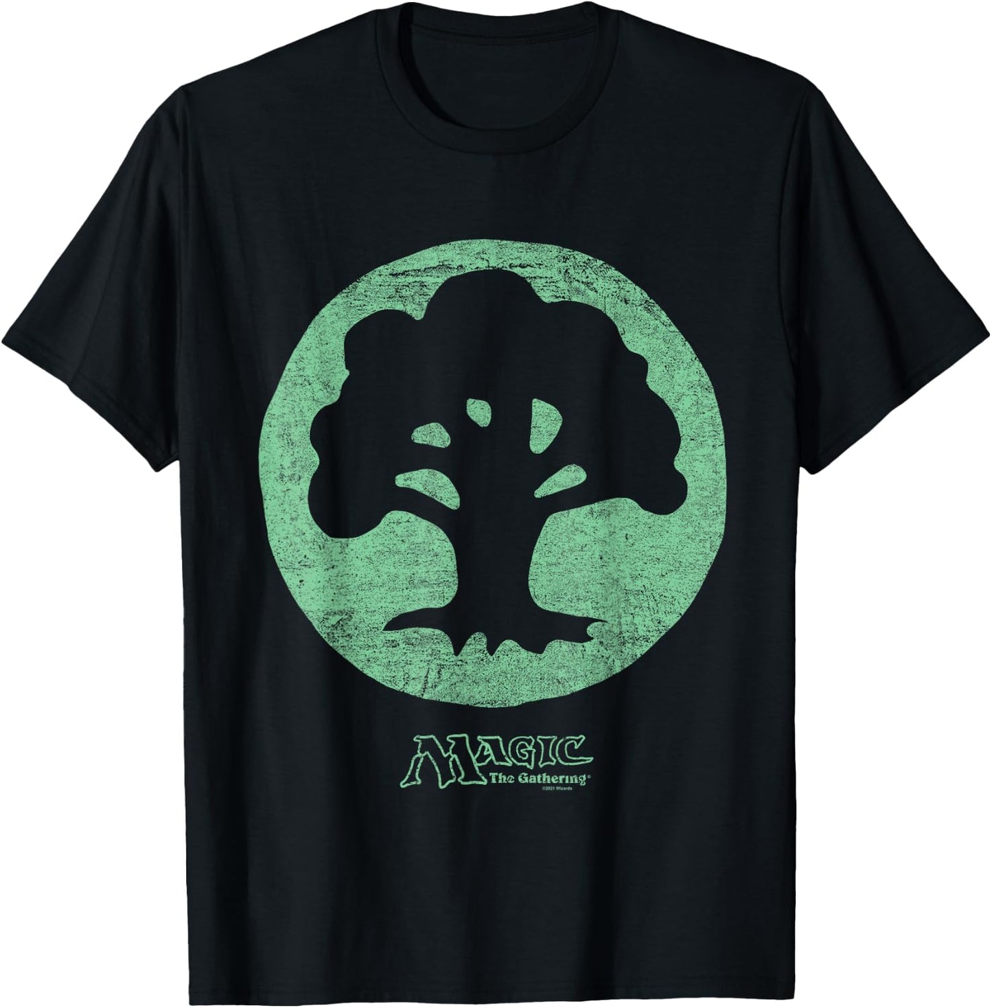 Magic: The Gathering Green Mana T-Shirt - T-Shirt | Black