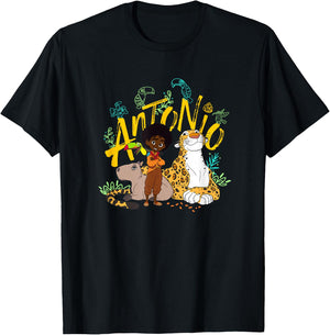 Disney Encanto Antonio with Animal Friends Small T-Shirt - T-Shirt | Black