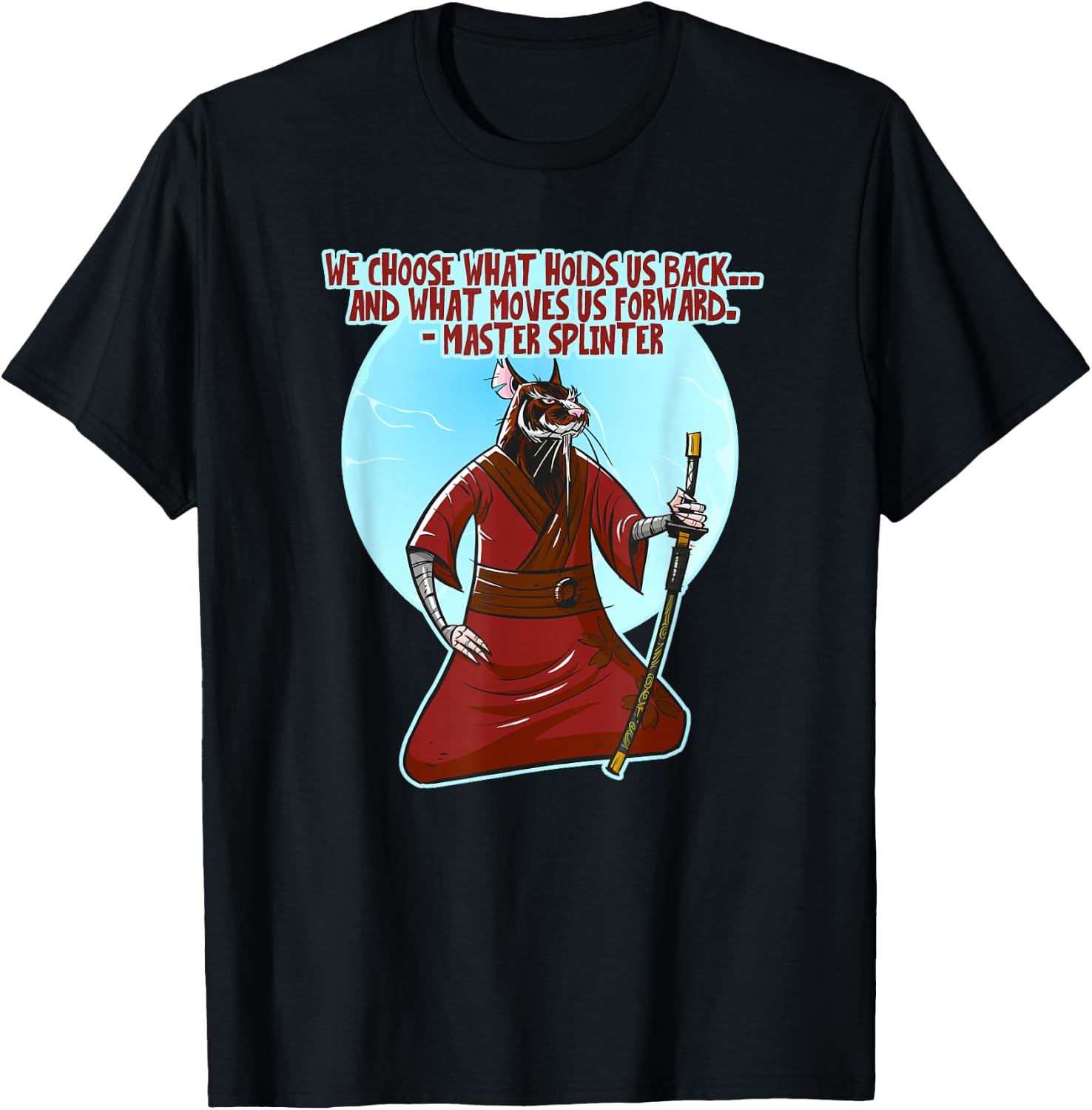 The Wisdom of Master Splinter T-Shirt - T-Shirt | Black