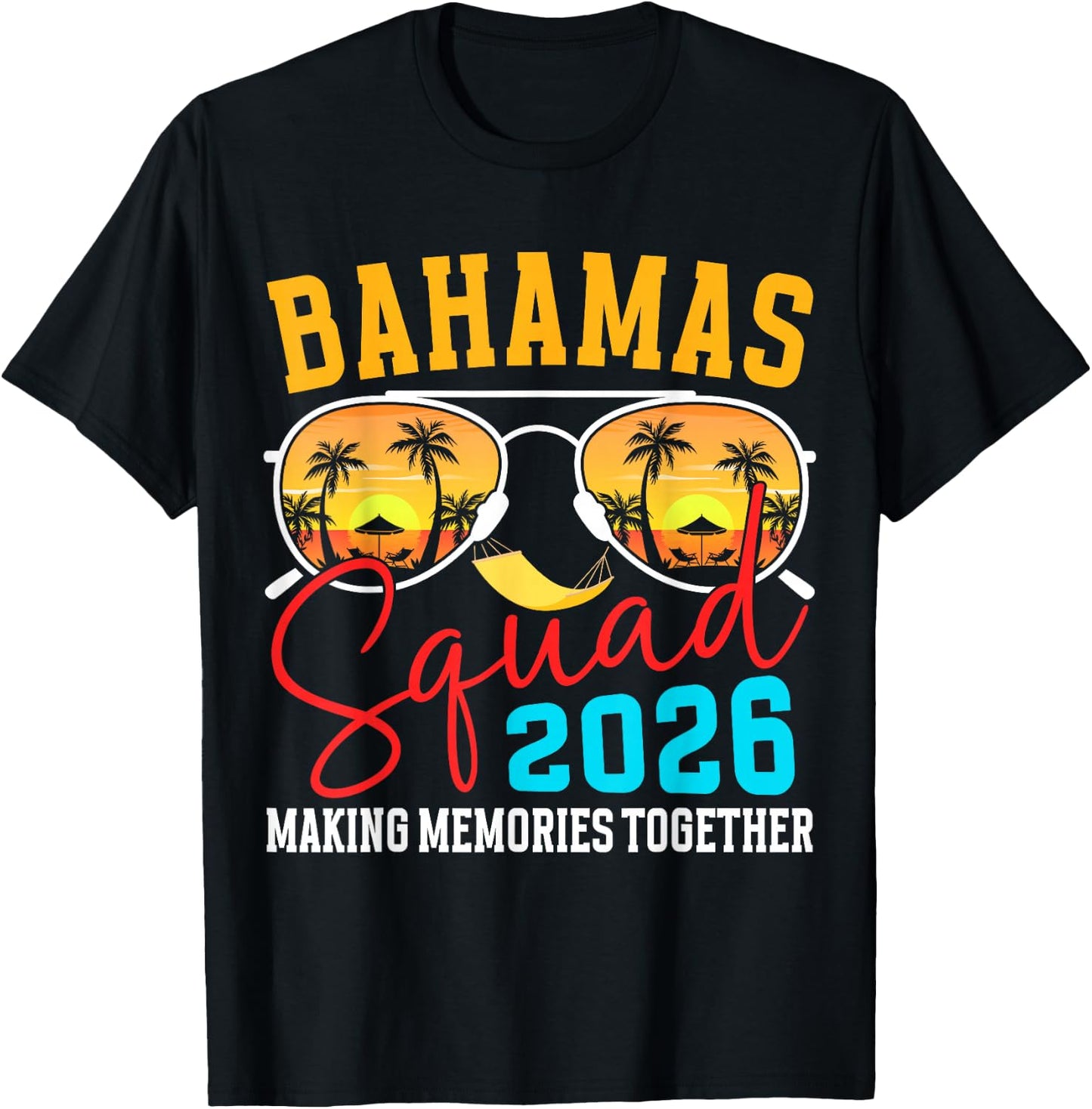 Bahamas Vacation 2026 Squad Family Friends Matching Group T-Shirt - T-Shirt | Black