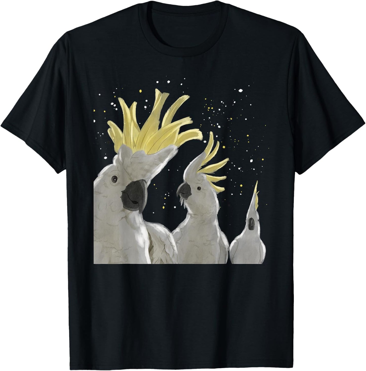 Parrot Birds Cockatoo T-Shirt - T-Shirt | Black