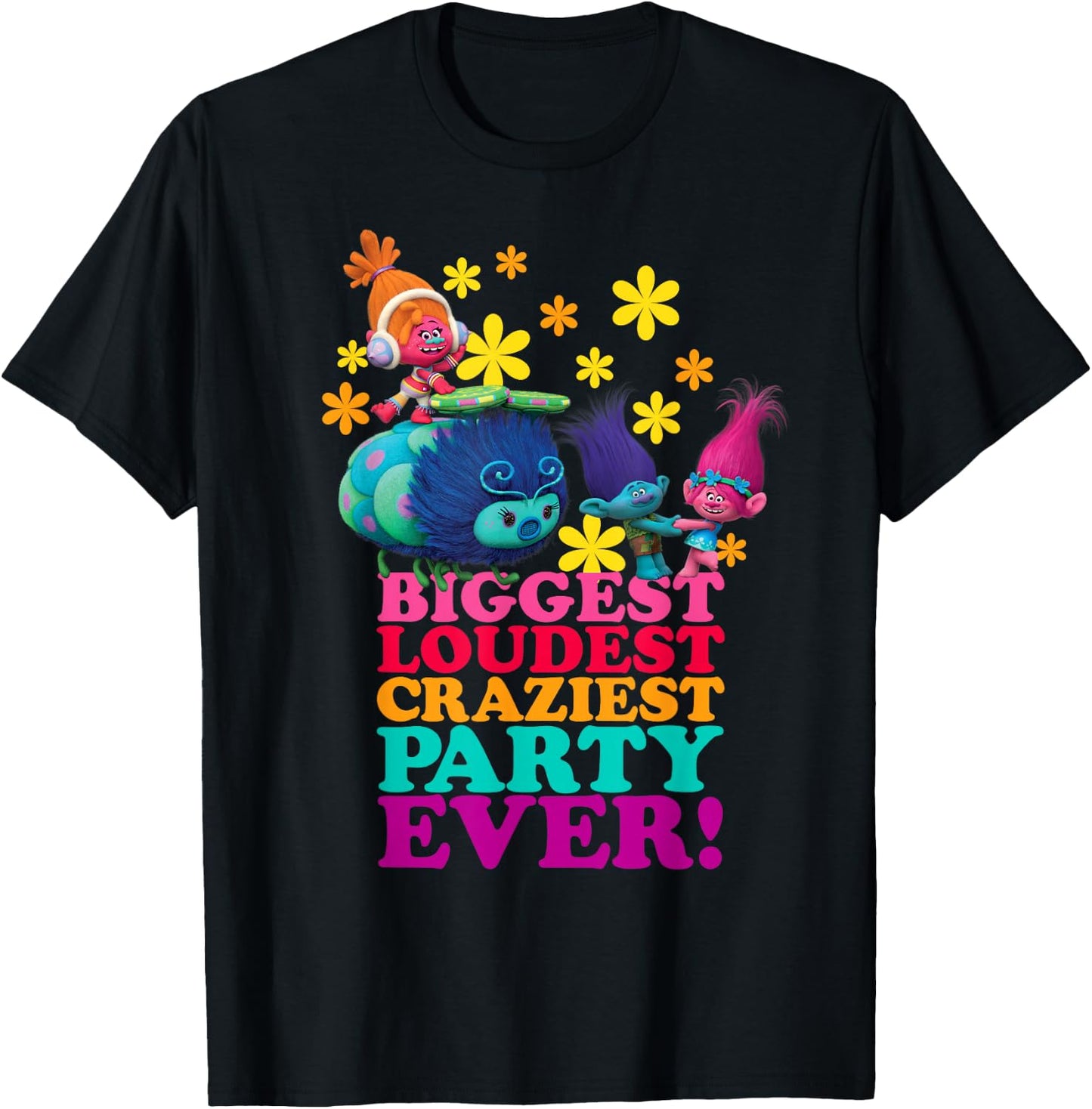 DreamWorks' Trolls Character Party T-Shirt - T-Shirt | Black