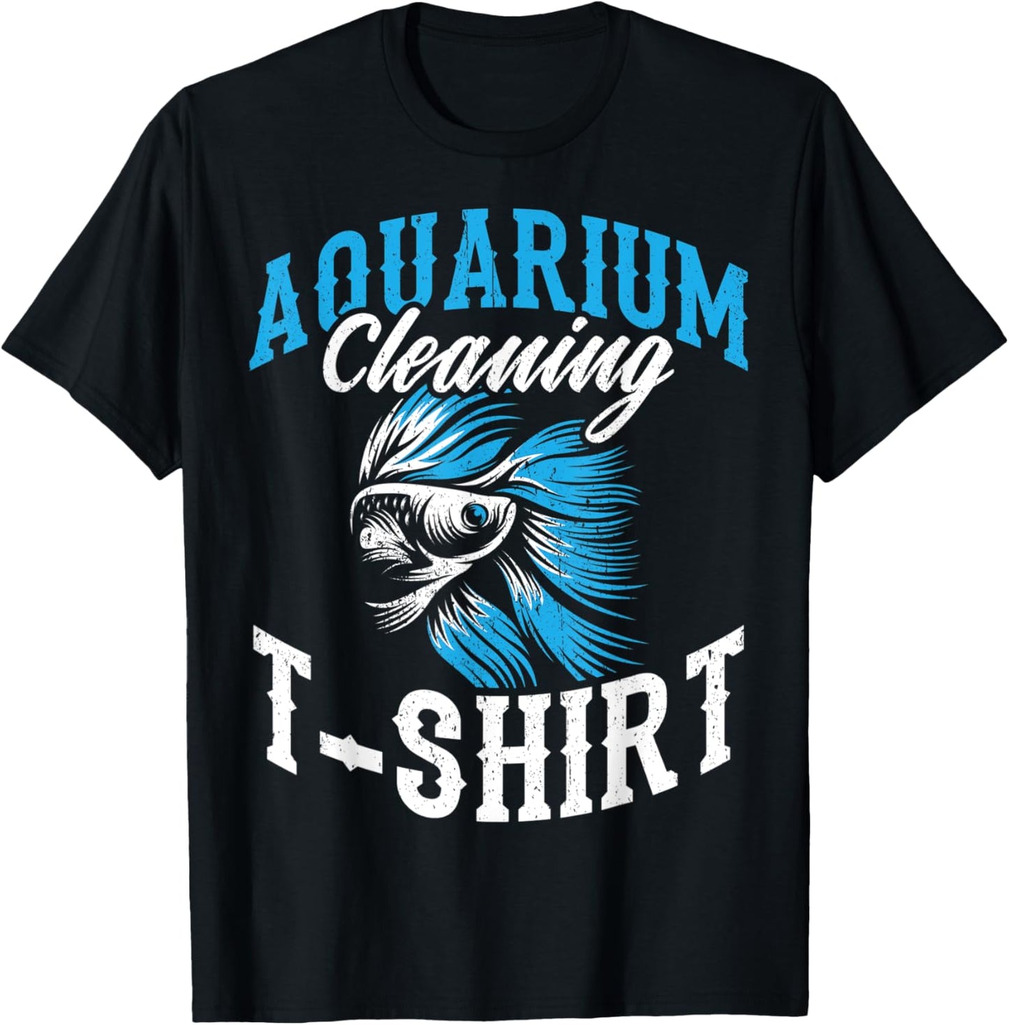 Funny Aquarist Fish Design Aquarium Cleaning T-Shirt - T-Shirt | Black