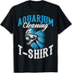 Funny Aquarist Fish Design Aquarium Cleaning T-Shirt - T-Shirt | Black