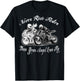 Never Ride Faster Than Your Angel Can Fly - Motorcycle Rider T-Shirt - T-Shirt | Black