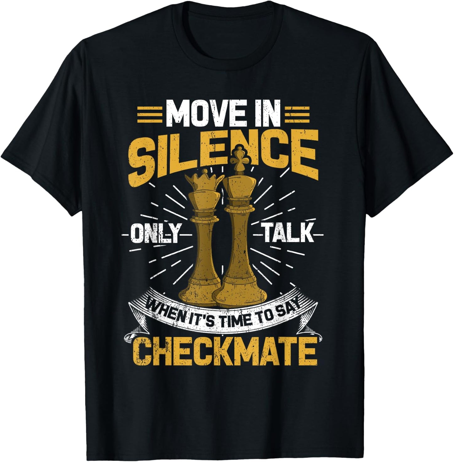 Chess Men's Funny Chessboard Set King T-Shirt - T-Shirt | Black