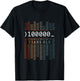 100000 Years Old 32nd Birthday Binary Code Coder Computer Science T-Shirt - T-Shirt | Black