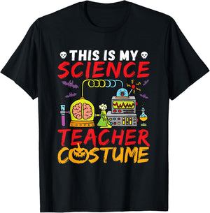 Science Teacher Costume Halloween Mad Scientist T-Shirt - T-Shirt | Black