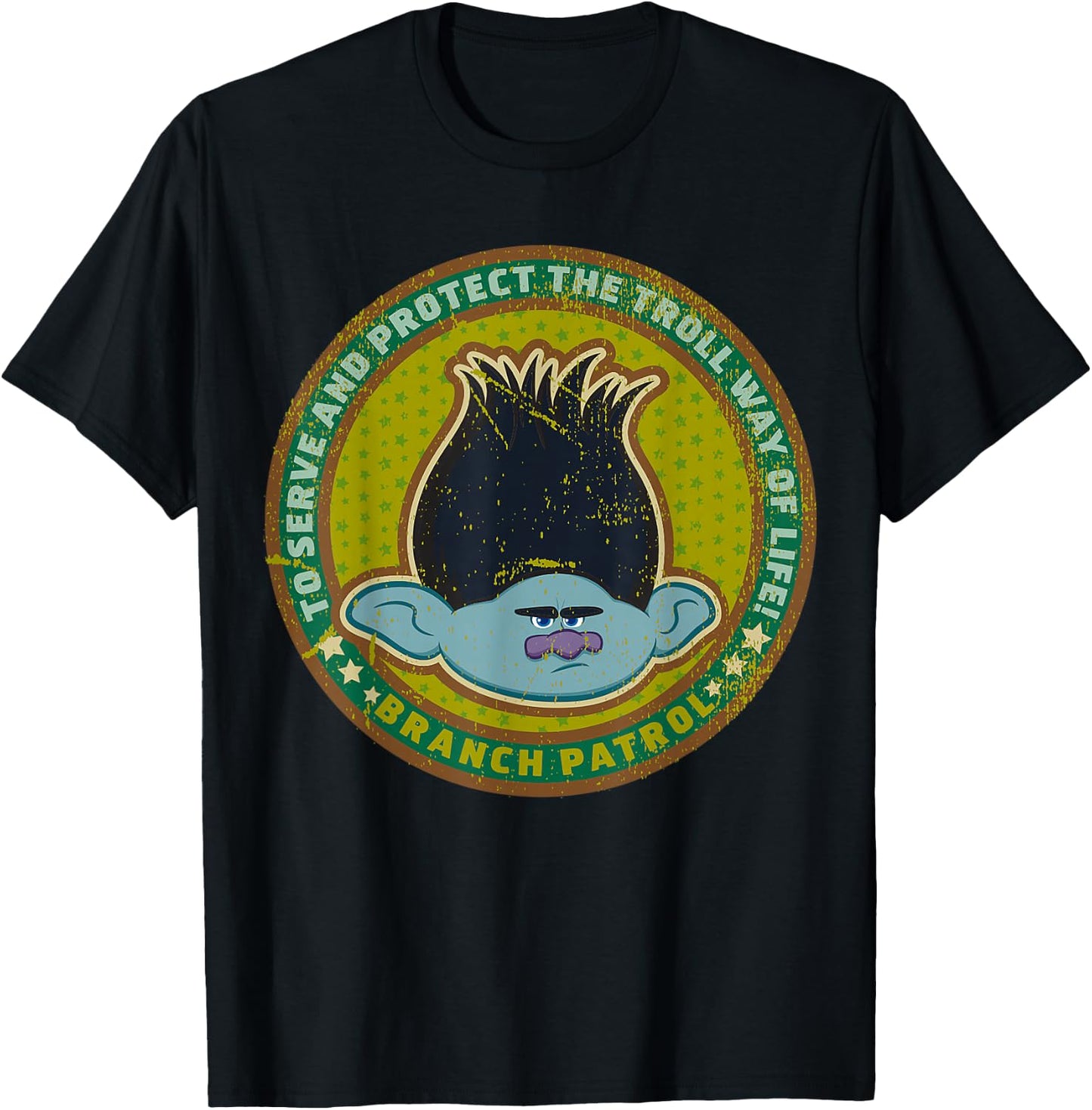 DreamWorks Trolls Branch Patrol T-Shirt - T-Shirt | Black