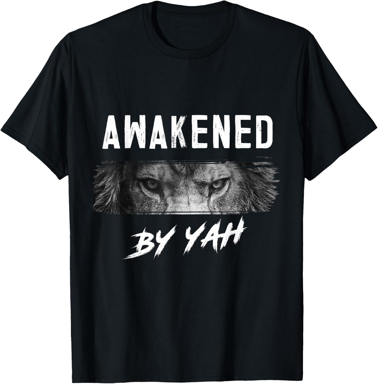 Awakened by Yah Hebrew Israelite Lion of Judah Jewish Small T-Shirt - T-Shirt | Black