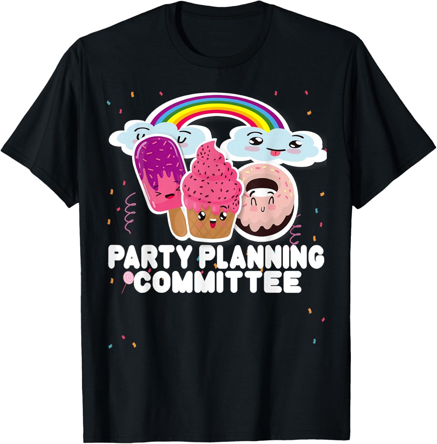 Party Planning Committee Funny Crew Team T-Shirt - T-Shirt | Black