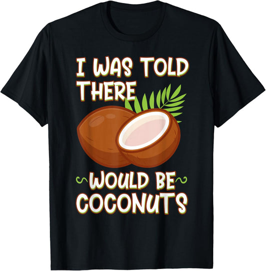 Coconut Vegan Food Fruit Palm Tree Gardener Farmer T-Shirt - T-Shirt | Black