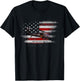 HH-60 Pave Hawk Helicopter USA Flag Helicopter Pilot Gifts Men T-Shirt - T-Shirt | Black