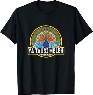 Ezidi, Peacock Angel, YaTausi Melek, Yazidi Shingal Lalish T-Shirt - T-Shirt | Black