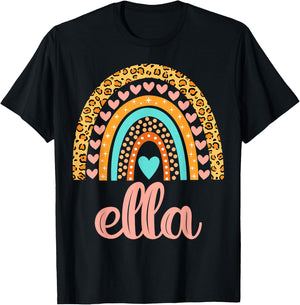 Ella Ella Name Birthday Shirt Gift T-Shirt - T-Shirt | Black