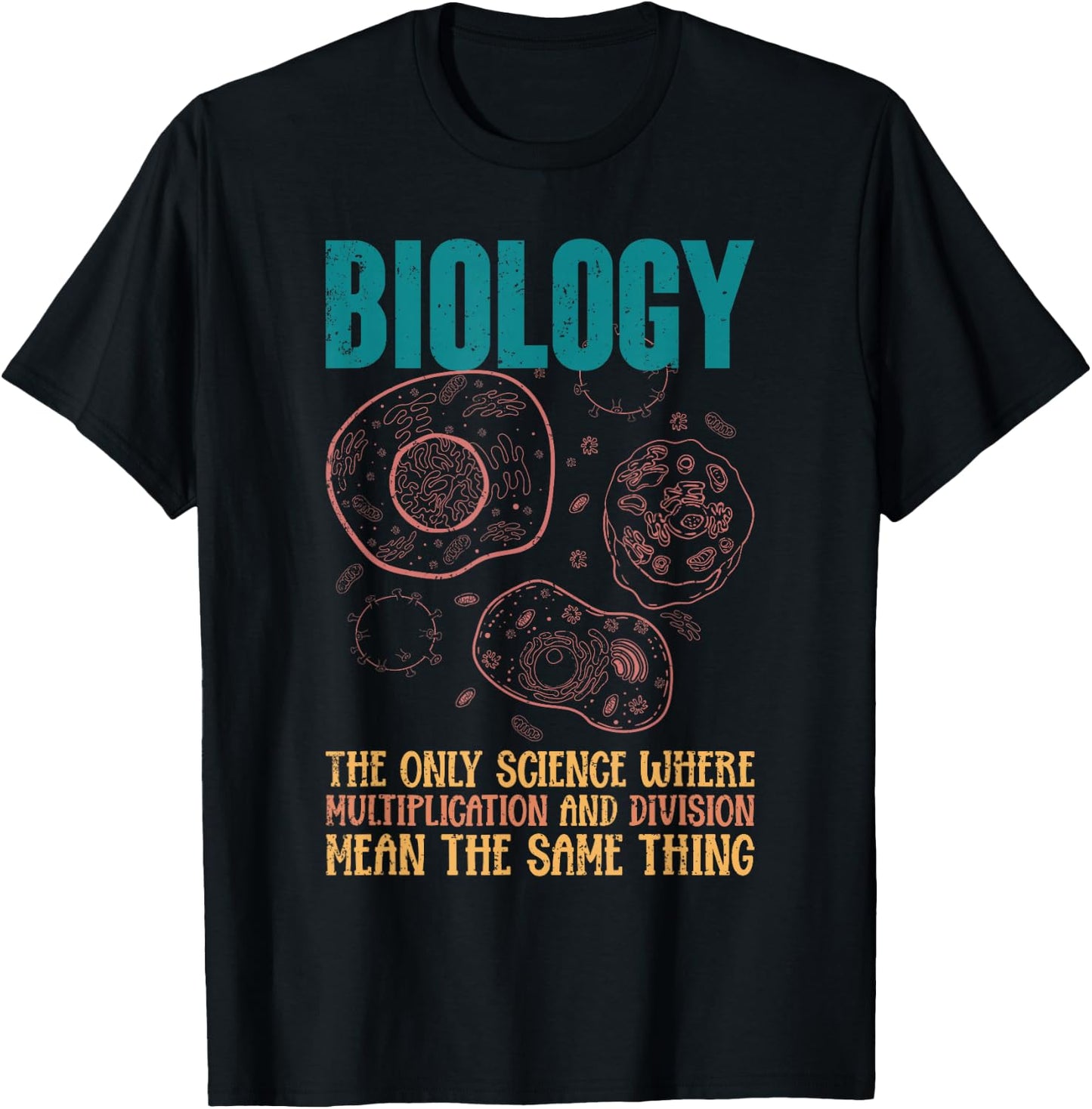 Division und Multiplication meinen das gleiche Lustiges Bio T-Shirt - T-Shirt | Black