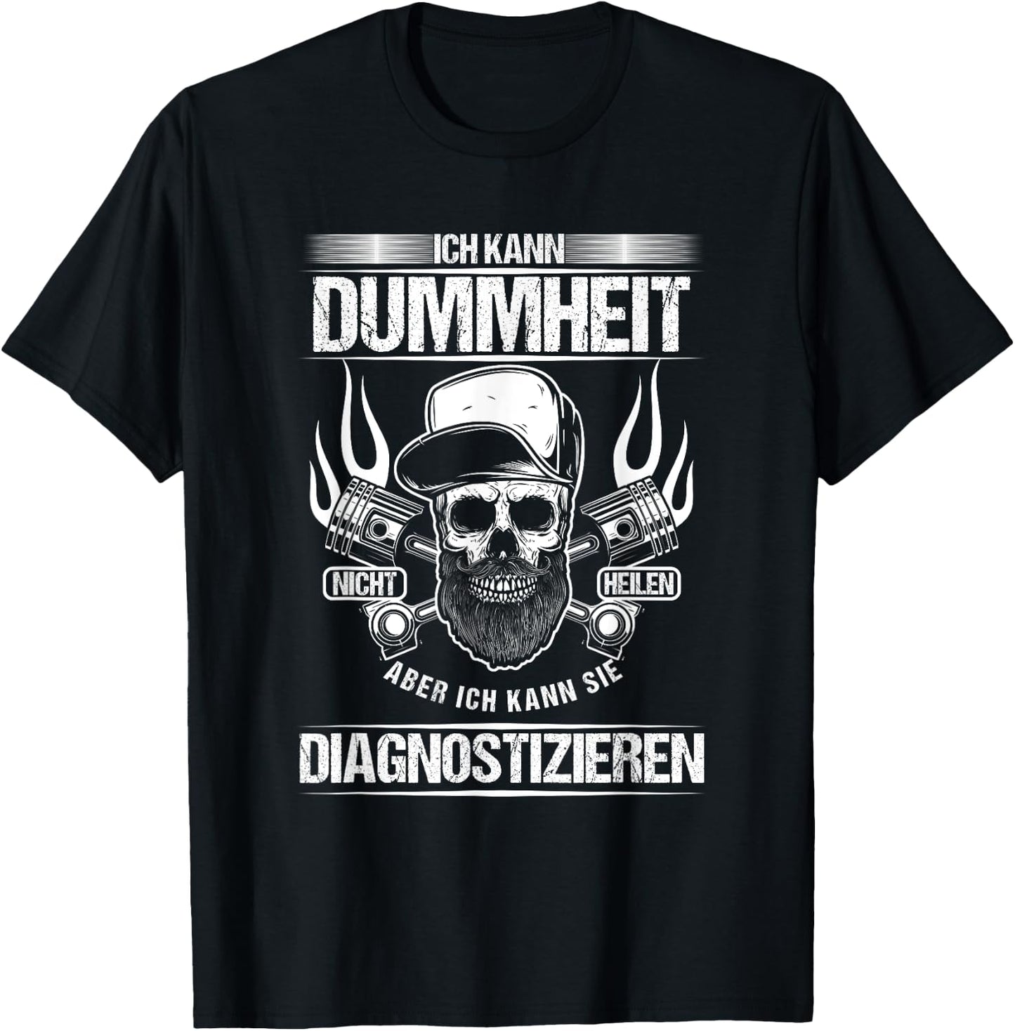 Car Mechanic Stupidity Diagnostic Workshop Gift T-Shirt - T-Shirt | Black