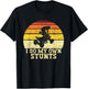 Quad Lover ATV Biker Riding Retro Quad I Do My Own Stunts T-Shirt - T-Shirt | Black