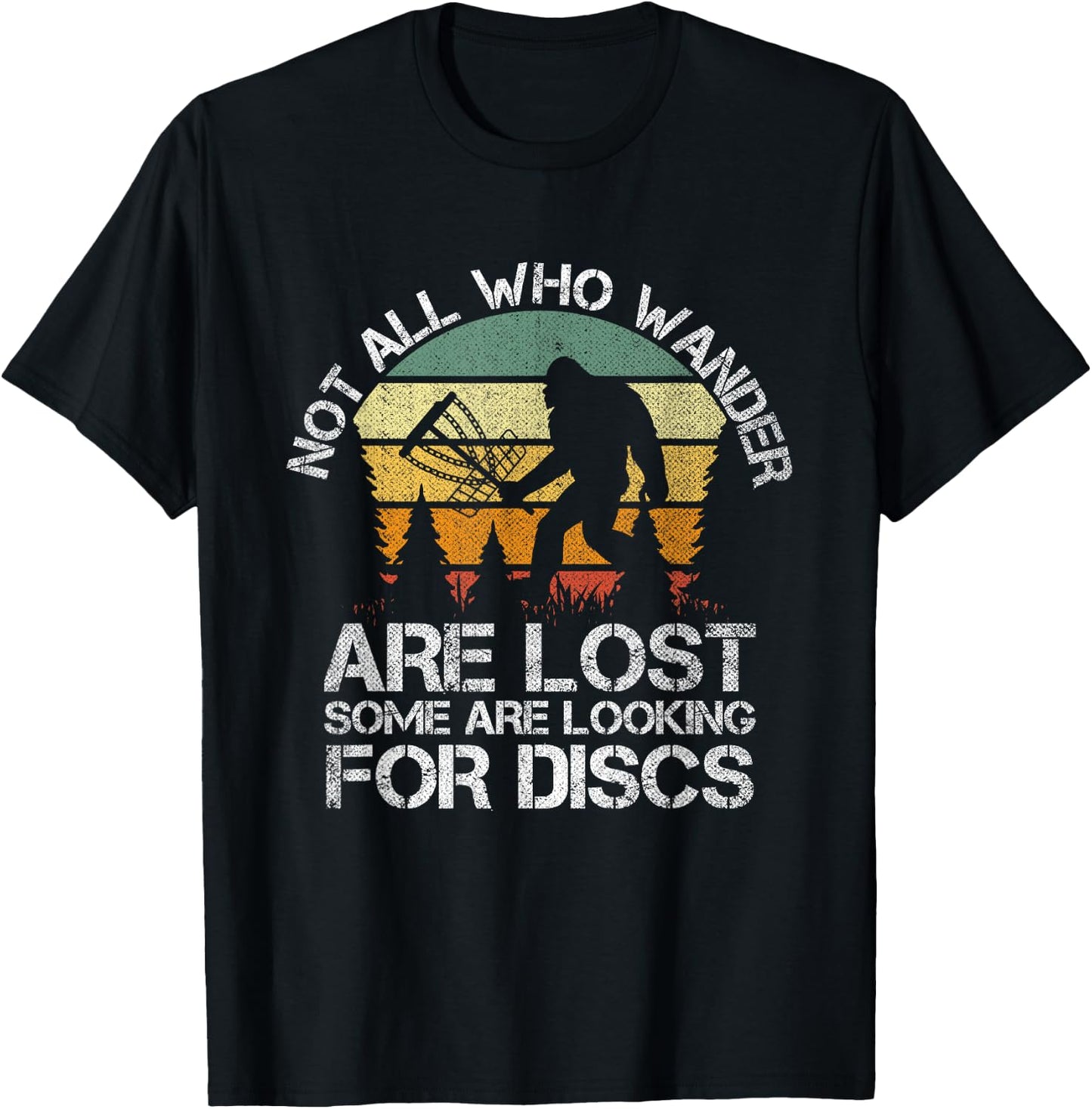 Disc Golf Funny Bigfoot Women Apparel T-Shirt - T-Shirt | Black
